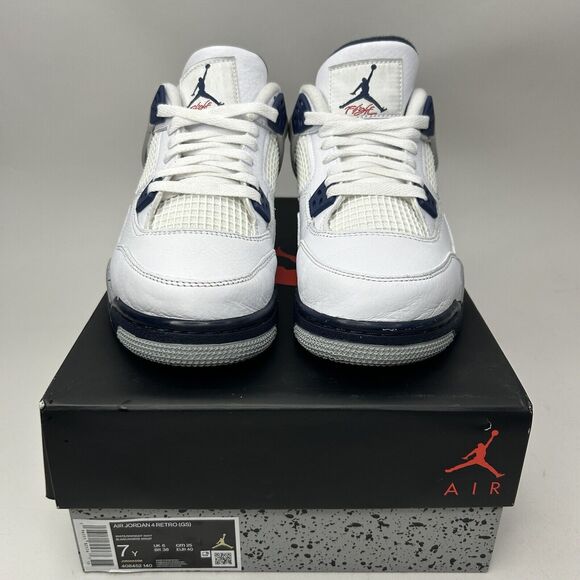 Nike Air Jordan 4 Retro GS “Midnight Navy” 2023 - Picture 2 of 7